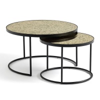 Комплект из 2-х столов журнальных Штабелируемых Lipstick единый размер золотистый LA REDOUTE INTERIEURS  фото, kupilegko.ru